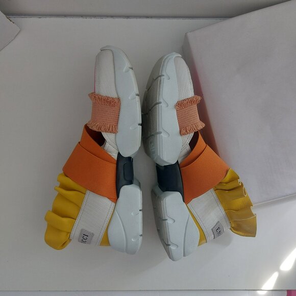 EMILIO PUCCI Sneakers Size 7.5 Colorful Leather Dopamine Slip On Designer Kicks - Picture 7 of 15